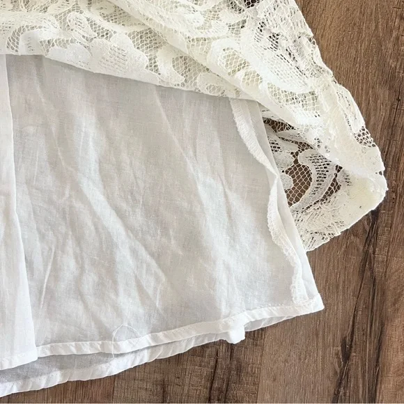 Umgee Pineapple Embroidered White Lace Mini Dress - Picture 5 of 8